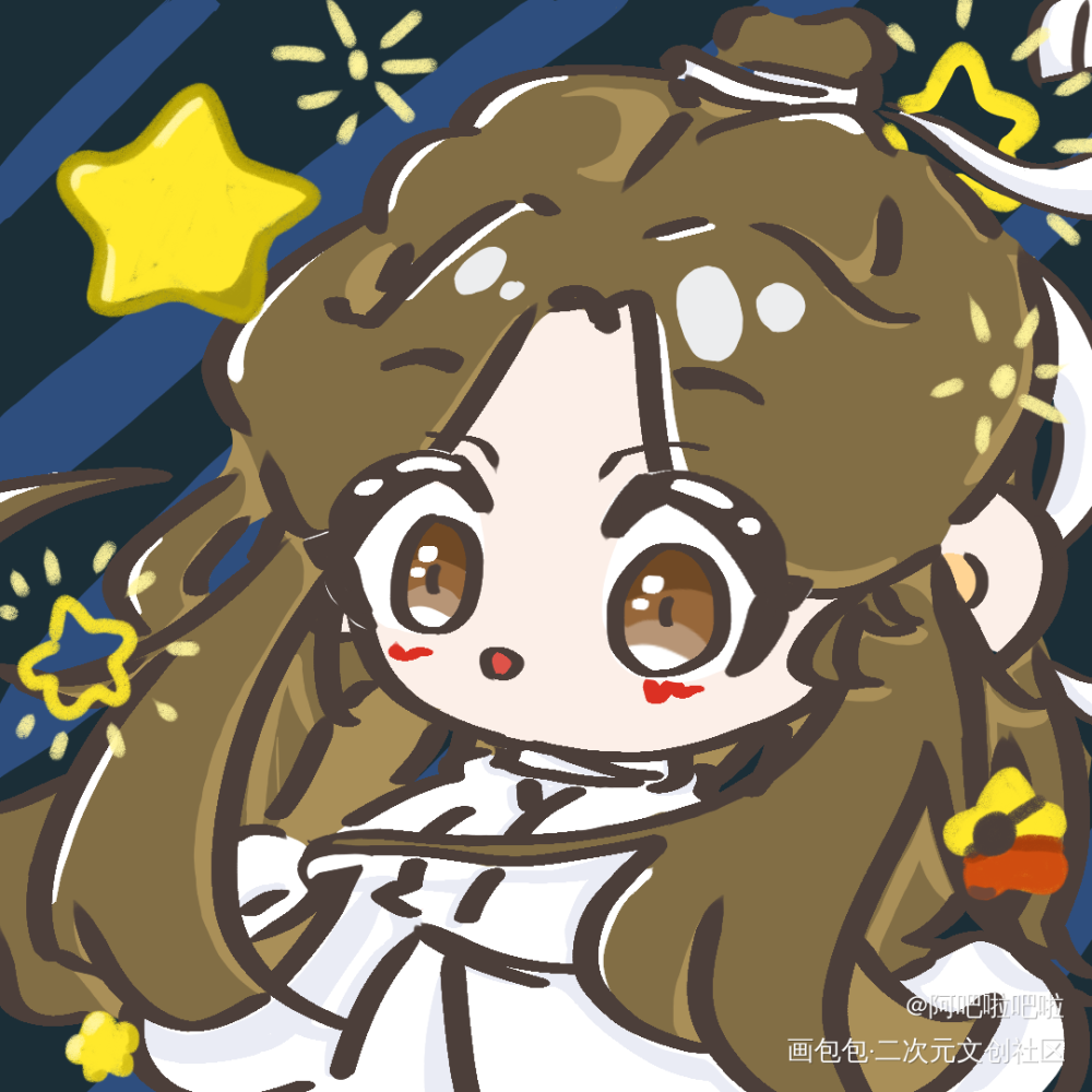 小怜❤️_天官赐福花怜谢怜Q版墨香铜臭绘画作品