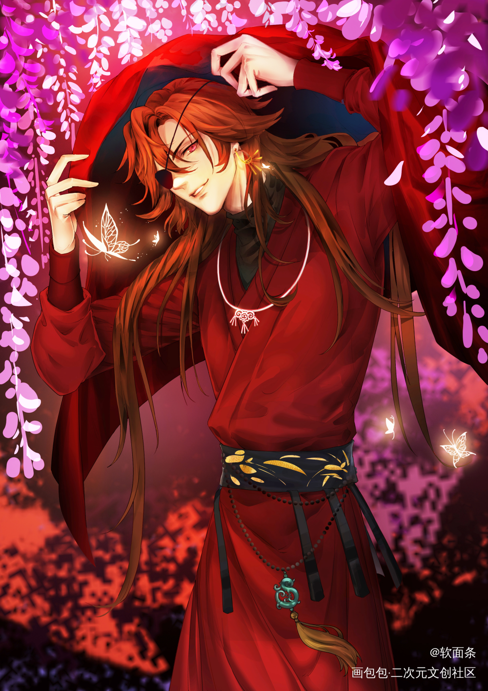 花城同人_天官赐福花城绘画作品
