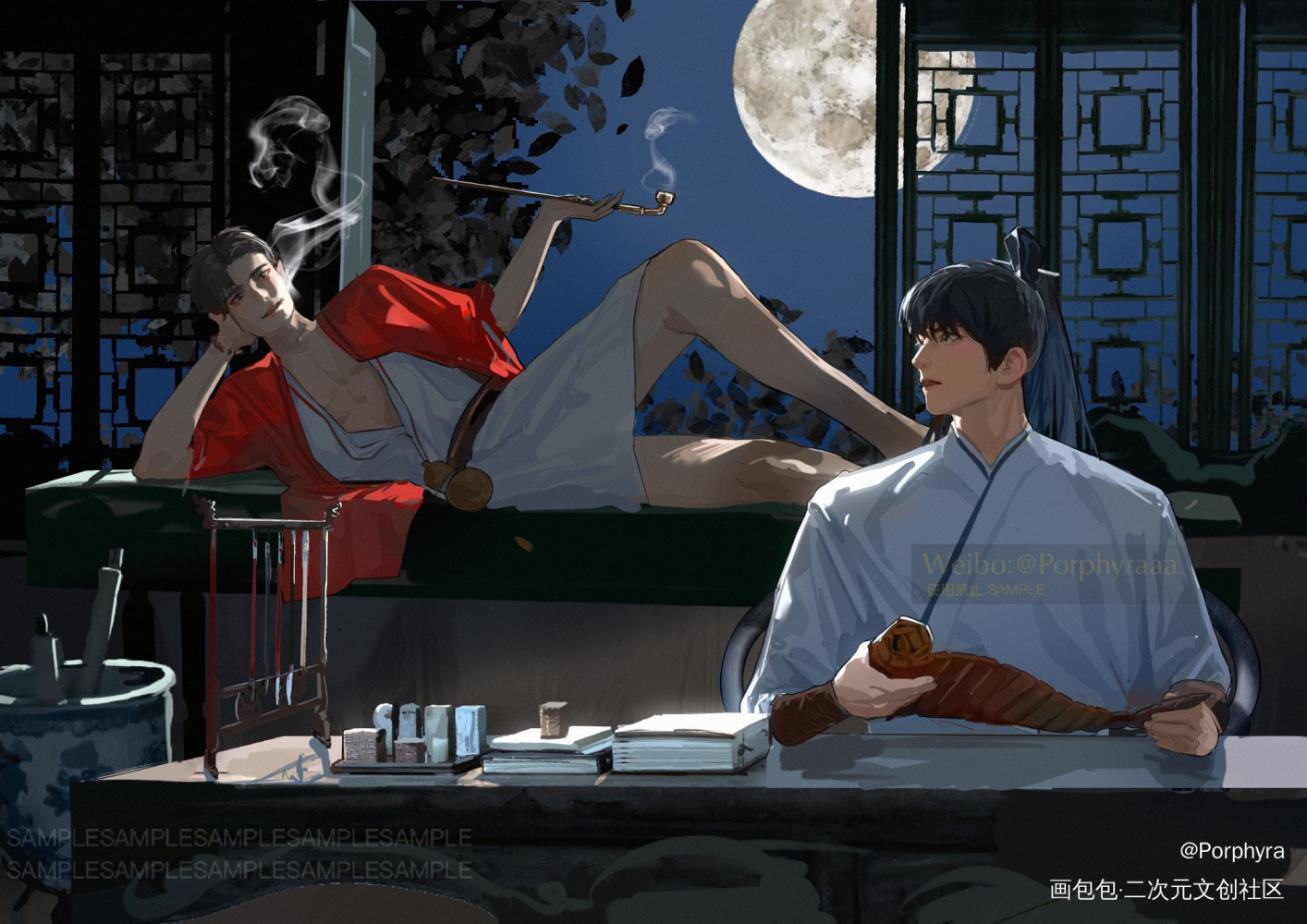 简哥生日快乐_188男团李简李玉简隋英插画绘画作品