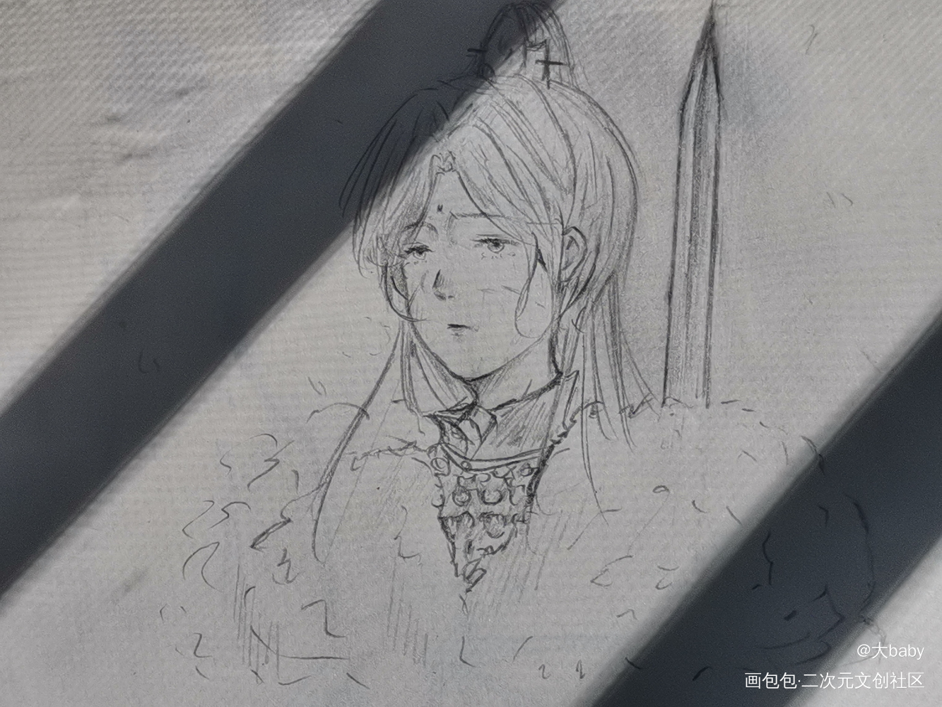 谁做常胜将军_铅笔绘画作品