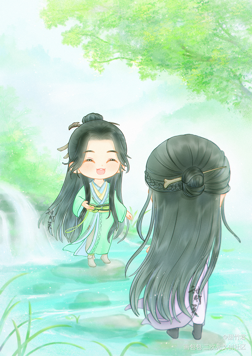 玉寒｜少年歌行_少年歌行古代Q版小姐姐Q版玉寒李寒衣赵玉真求约稿绘画绘画作品