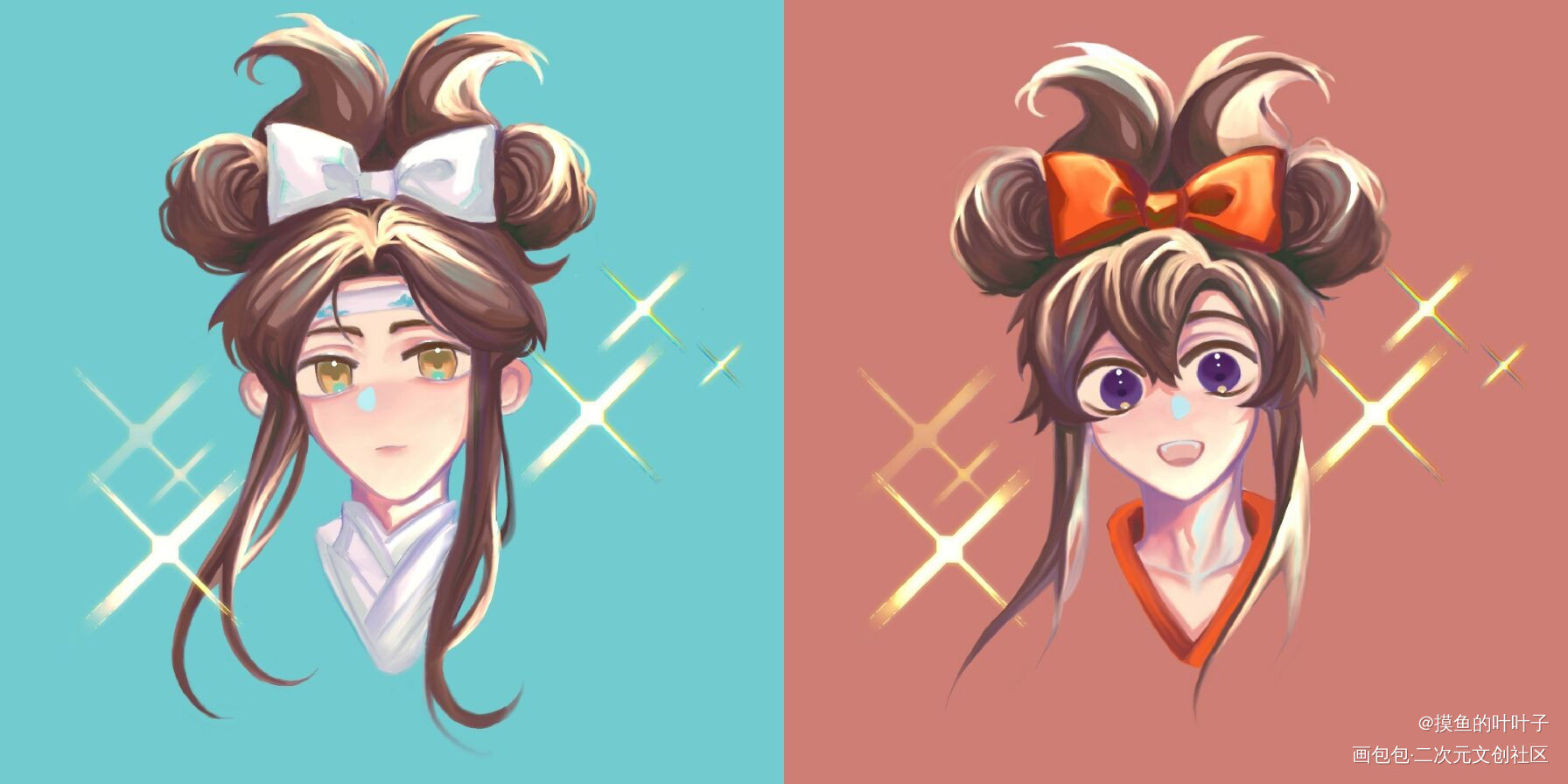MiKu同款~_魔道祖师忘羡首推绘画作品
