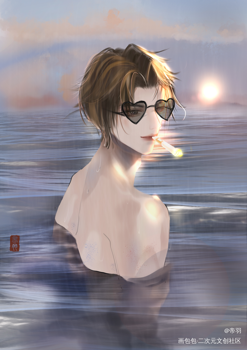 祝简隋英生日快乐_188男团李简简隋英水千丞绘画作品