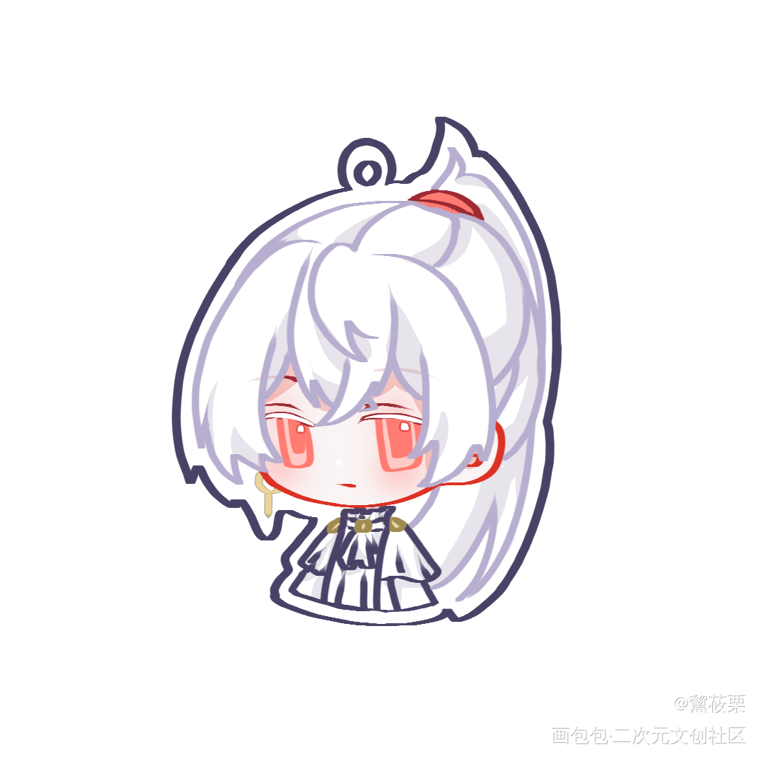 _惊悚练习生平涂Q版同人宗九摸鱼绘画作品