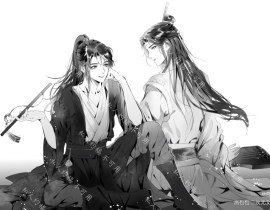 水墨风忘羡_绘画作品