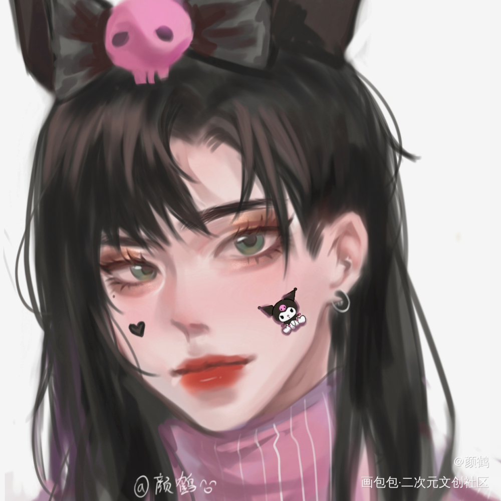 库洛逸，但性转版_光与夜之恋萧逸伪厚涂性转同人摸鱼绘画绘画作品