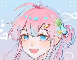 摸摸草头_绘画作品
