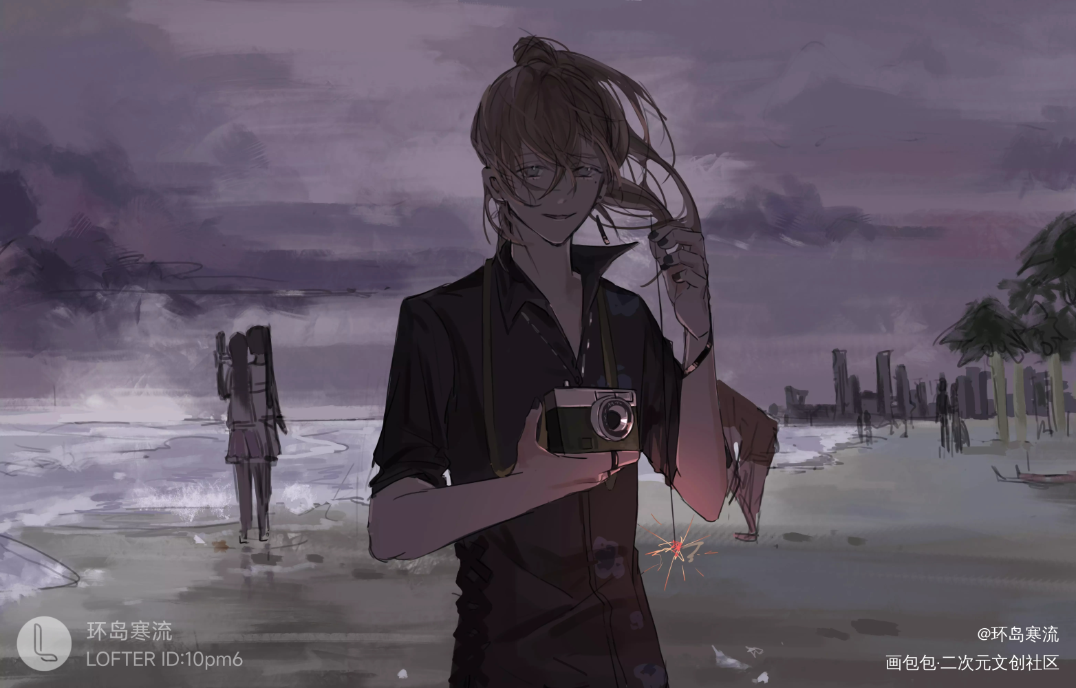 你的世界總是溫柔_彩虹社叶Vtuber绘画作品