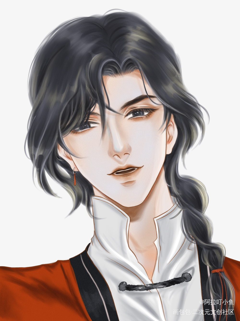 花城_天官赐福花城板绘绘画作品