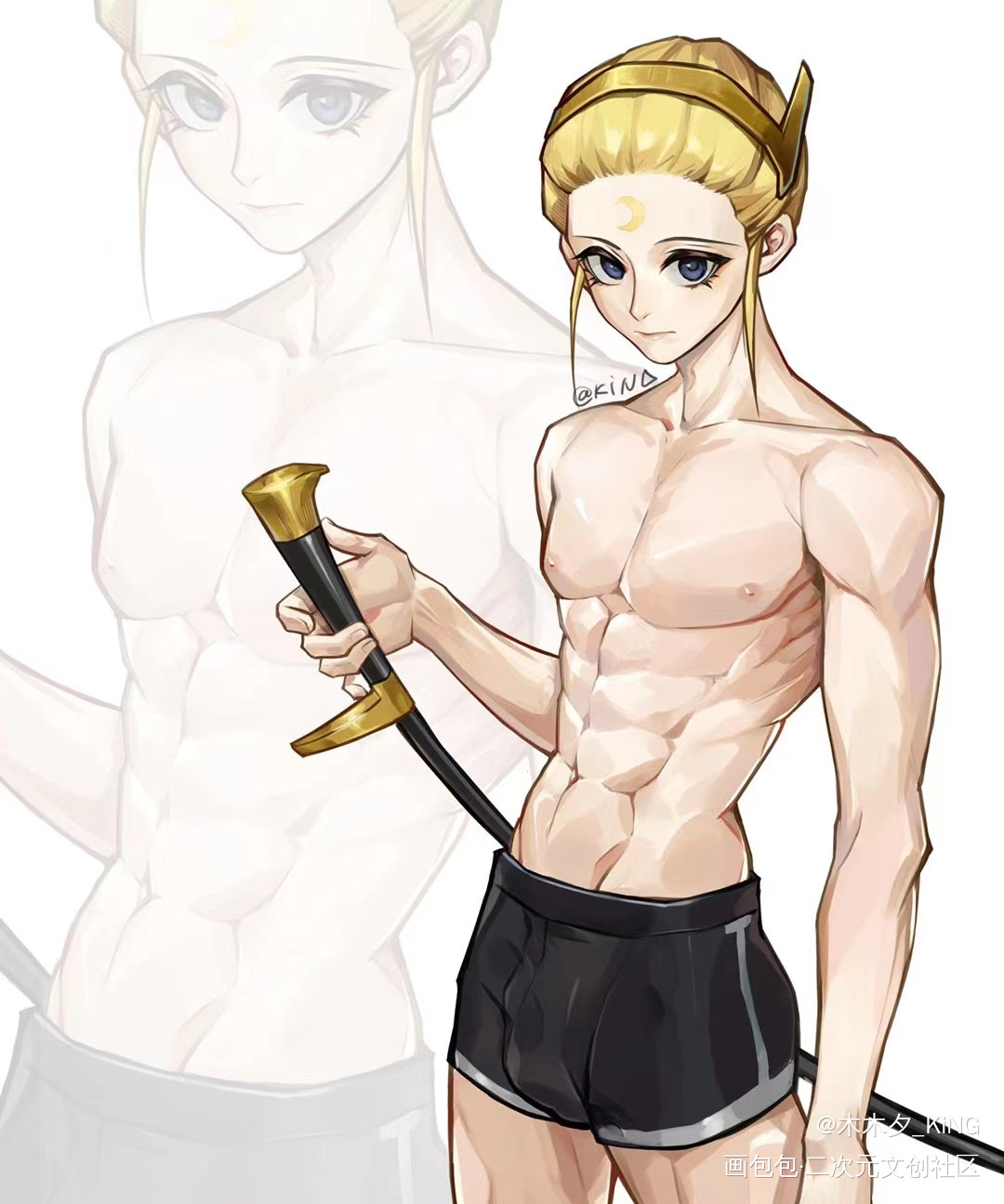 童年男神_摸鱼页日系同人神龙斗士绘画作品