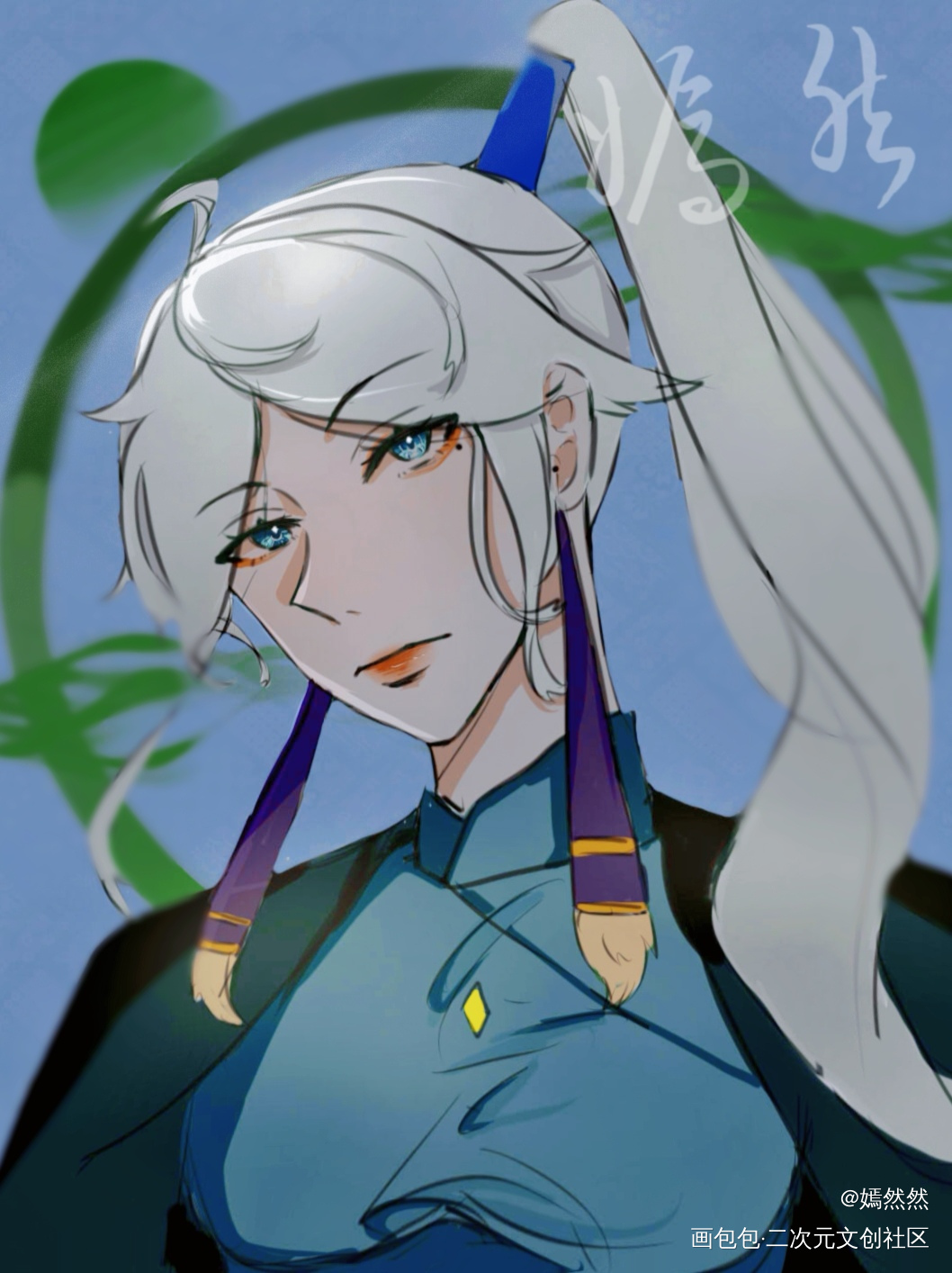 高马尾_光遇板绘涂摸鱼页高马尾绘画作品