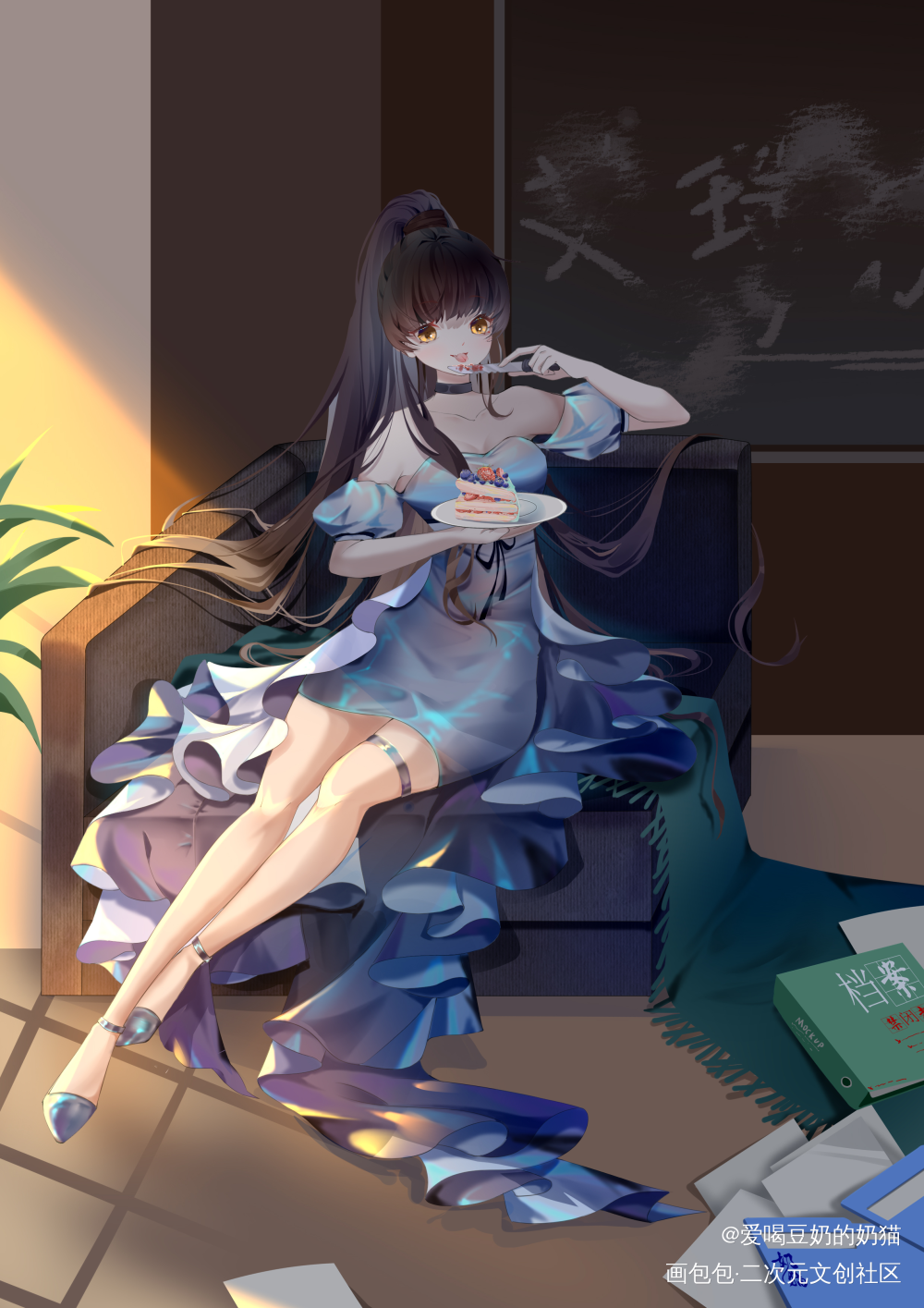 我超甜_日系插画同人艾瑞尔无期迷途绘画作品