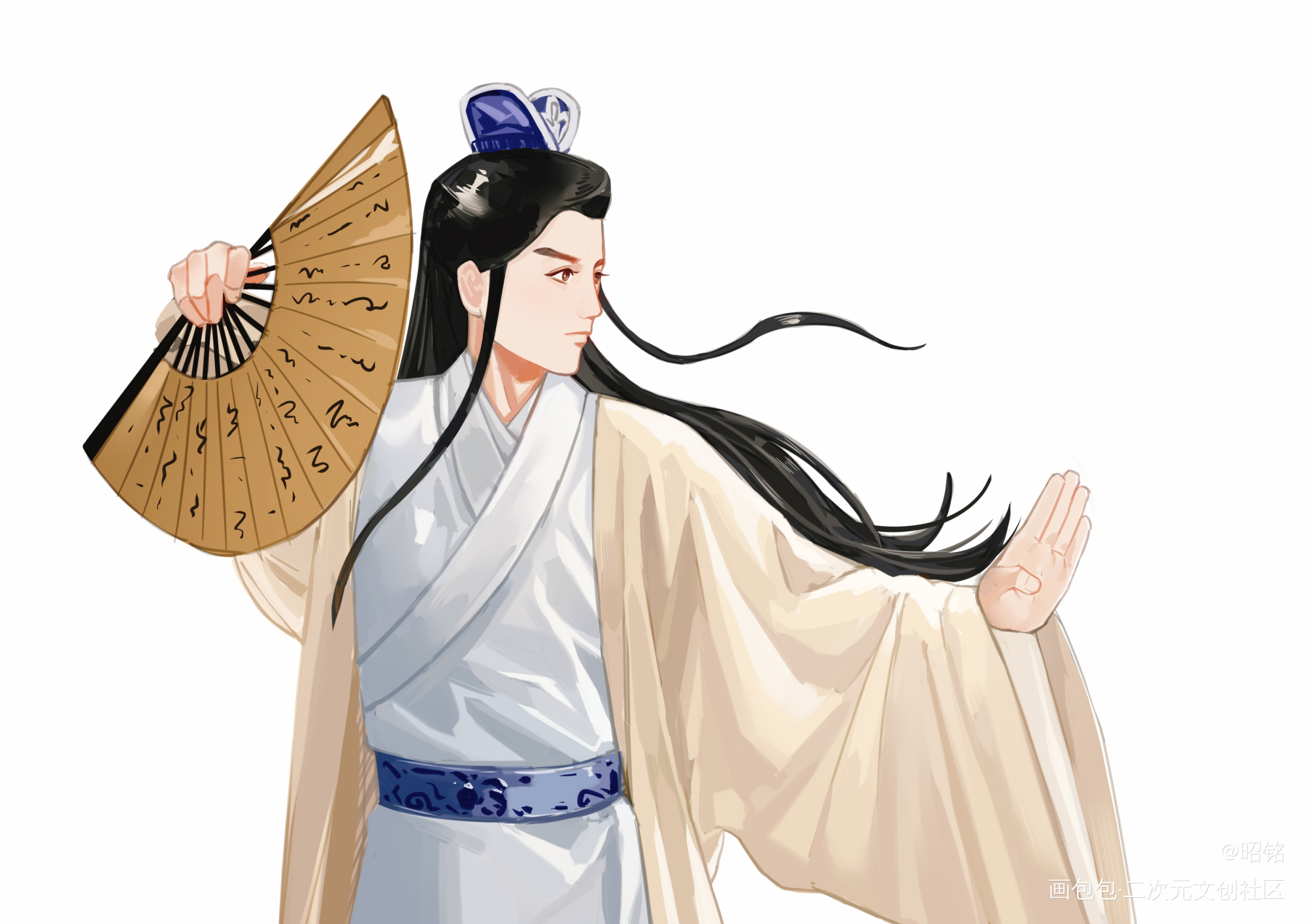 楚国的楚，苍天护佑的佑，楚天佑_插画同人楚天佑龙游天下绘画作品