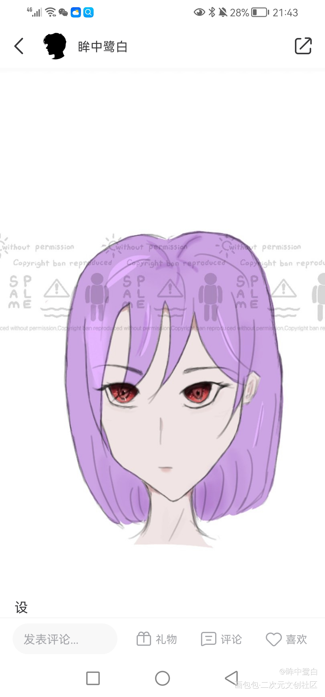 ，_自设绘画作品