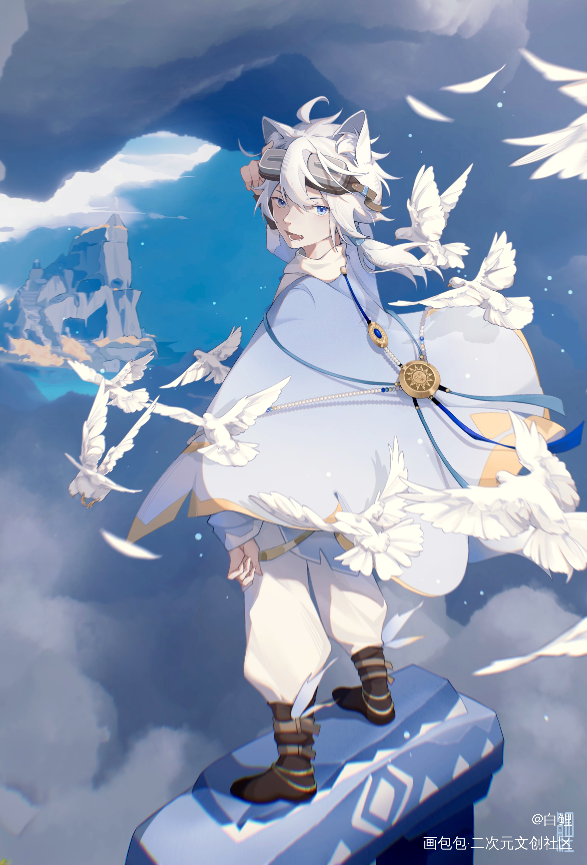 补一下之前画的_光遇板绘涂绘画作品