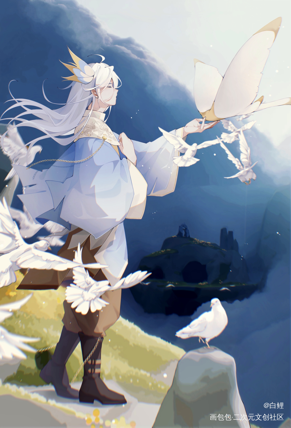 补一下之前画的_光遇板绘涂绘画作品