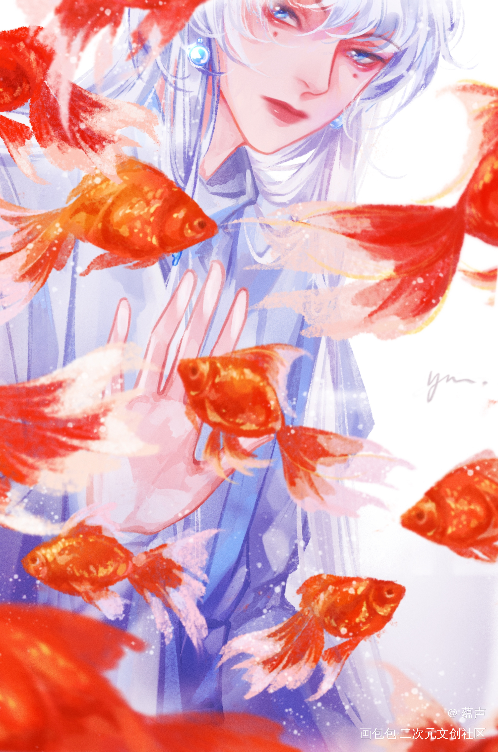 我和这世界好像隔了层玻璃_光不度原创oc绘画作品