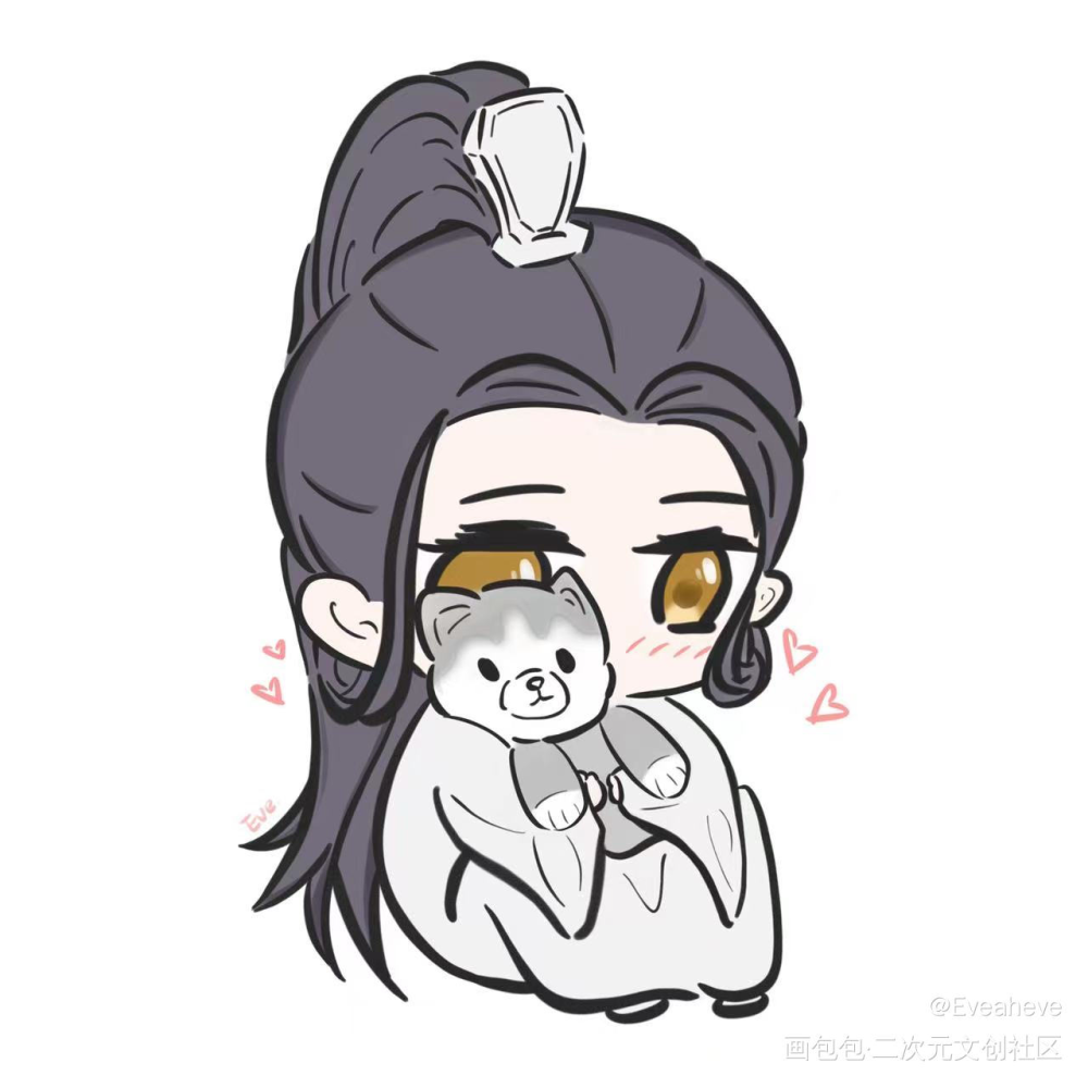 猫猫有什么错呢🥺_二哈和他的白猫师尊燃晚绘画作品