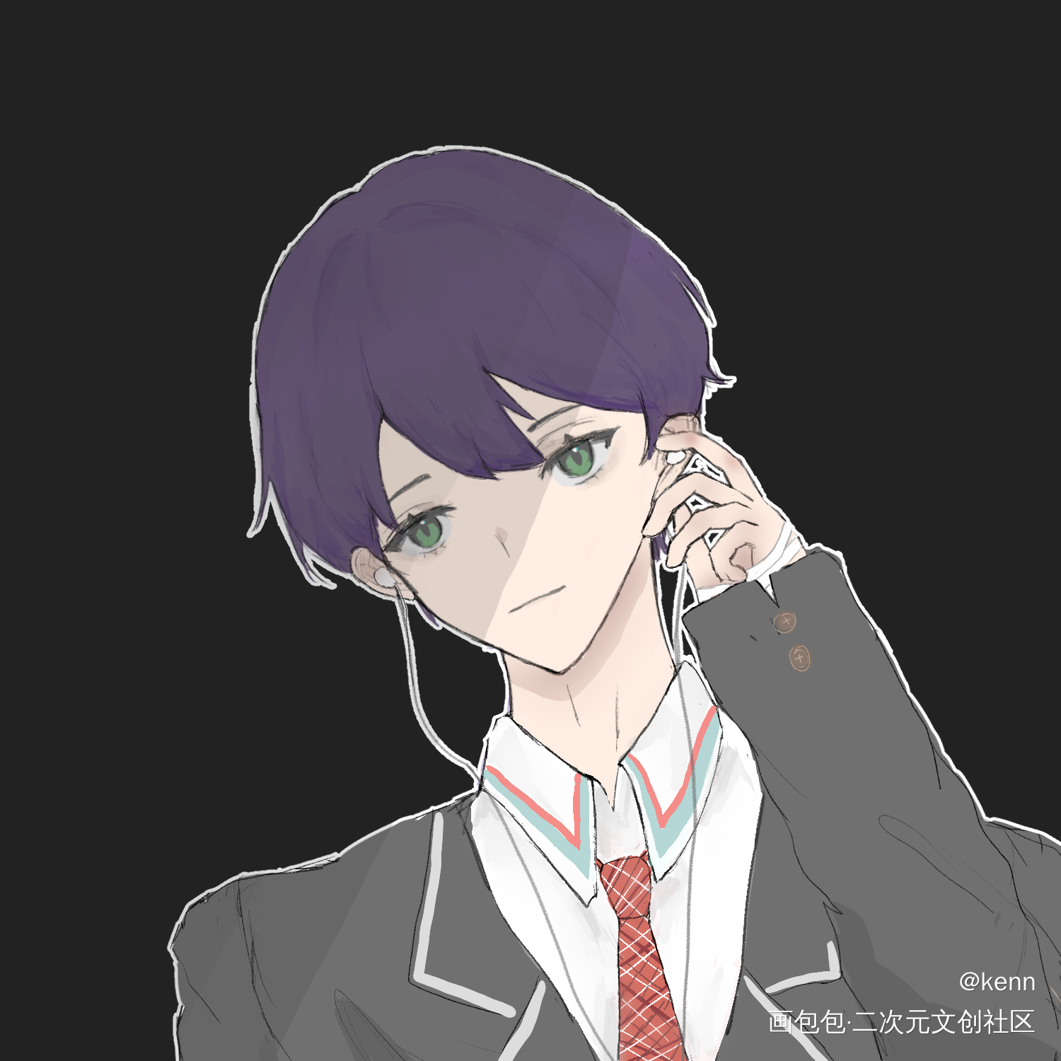 比较草的小刀_剑持刀也Vtuber绘画作品