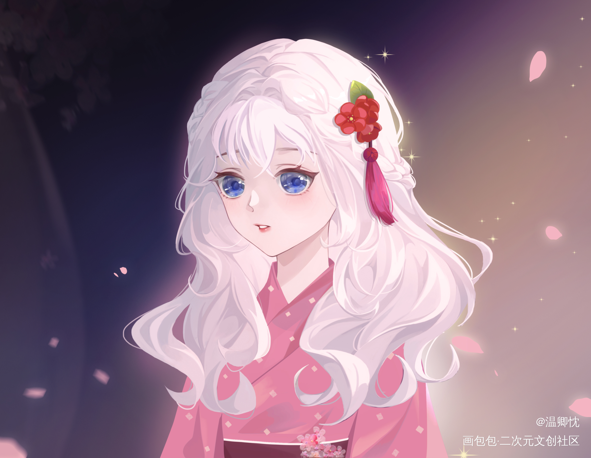 堕姬-小梅_鬼灭之刃堕姬妓夫太郎鬼灭之刃游郭篇绘画作品