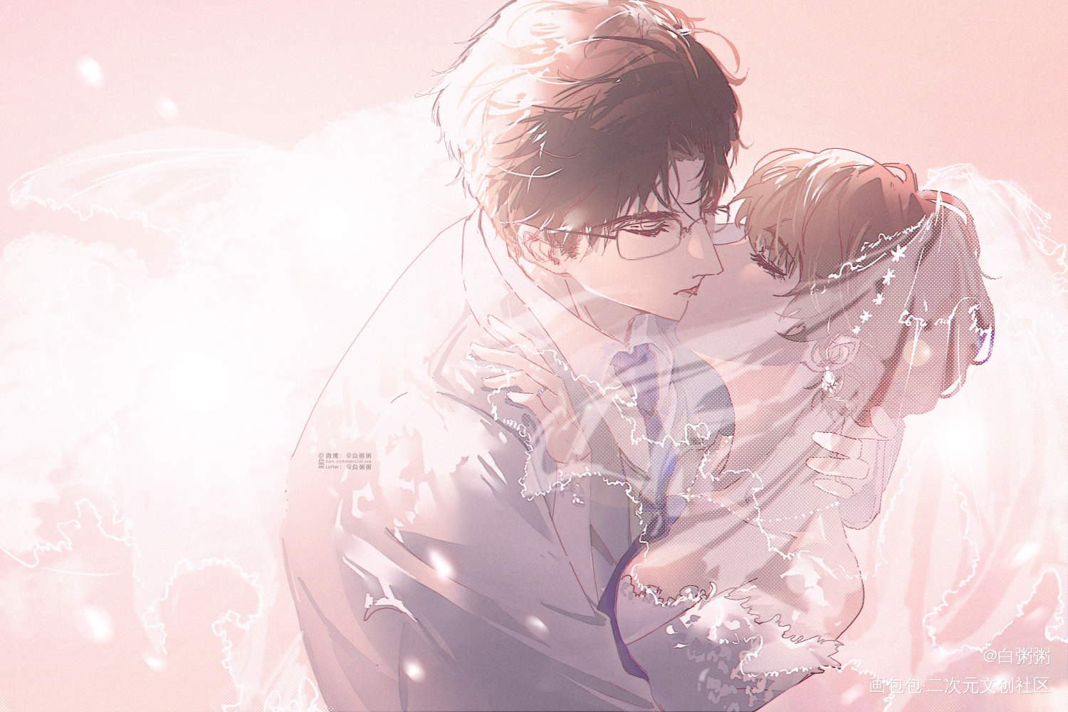 结婚啦_光与夜之恋陆沉绘画作品