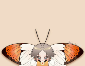 一些小蝴蝶们_绘画作品