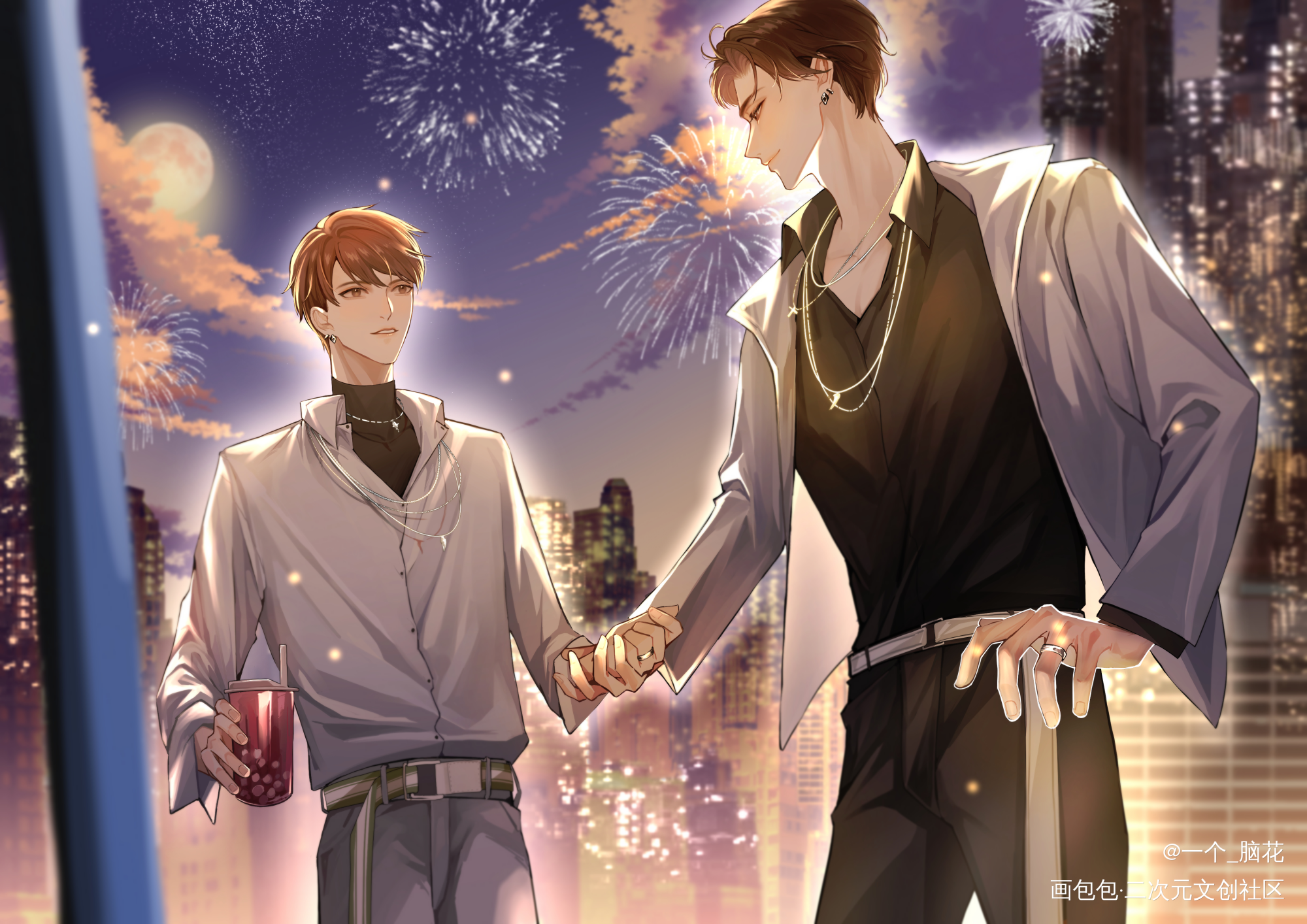 【188】晏周_职业替身188男团周翔晏明修绘画作品