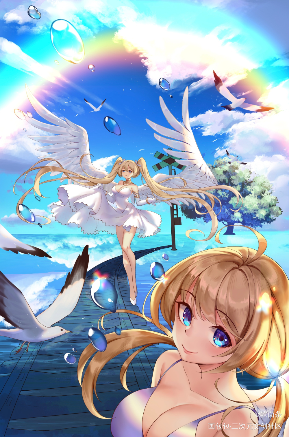 天使oc_二次元少女原创人物二次元绘画作品