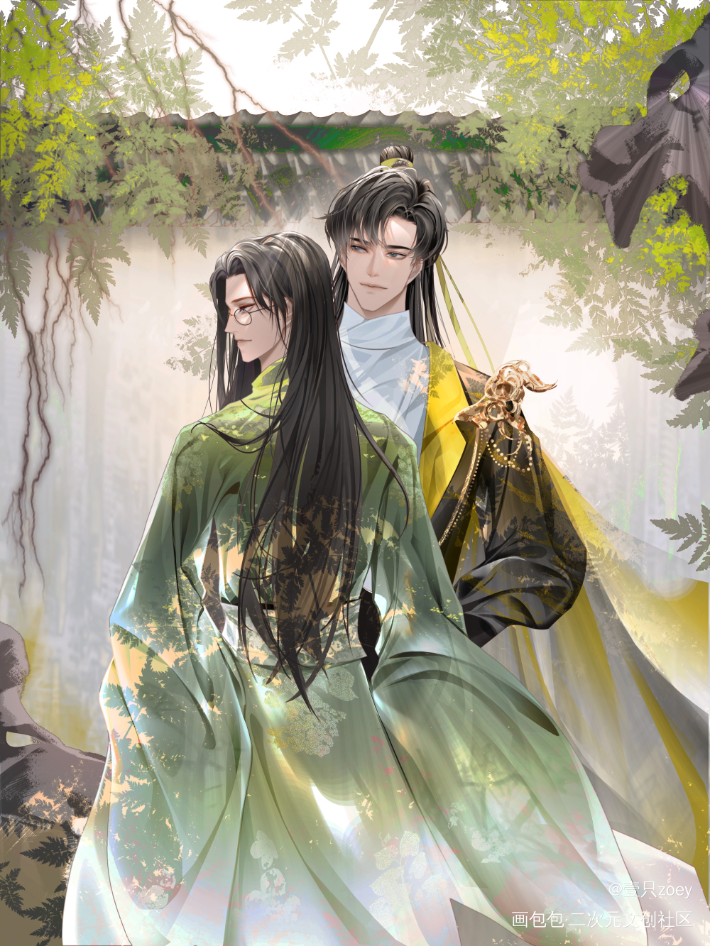 _针锋对决188男团原顾顾青裴绘画作品