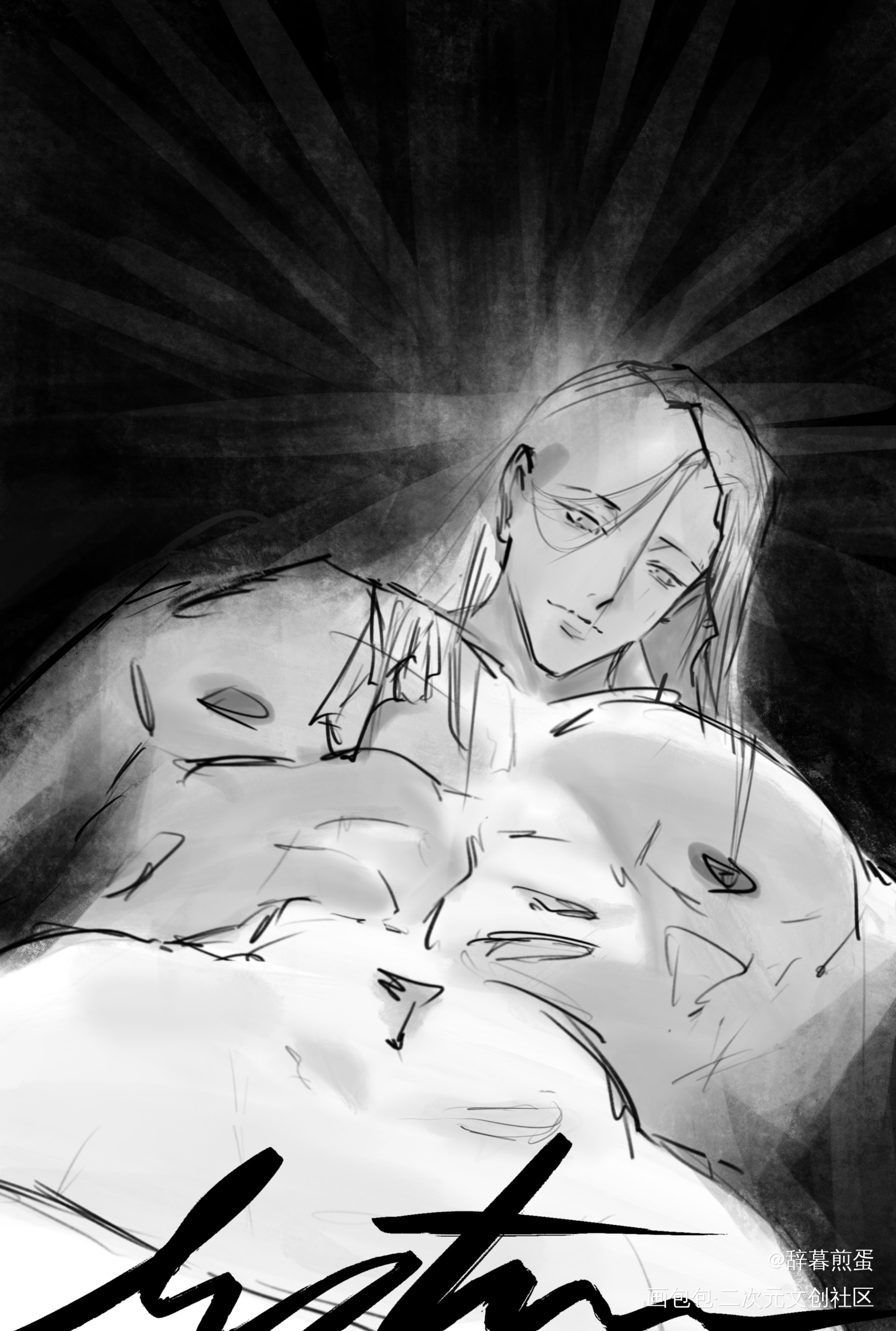 【璟】摸个自家oc_procreateoc绘画作品