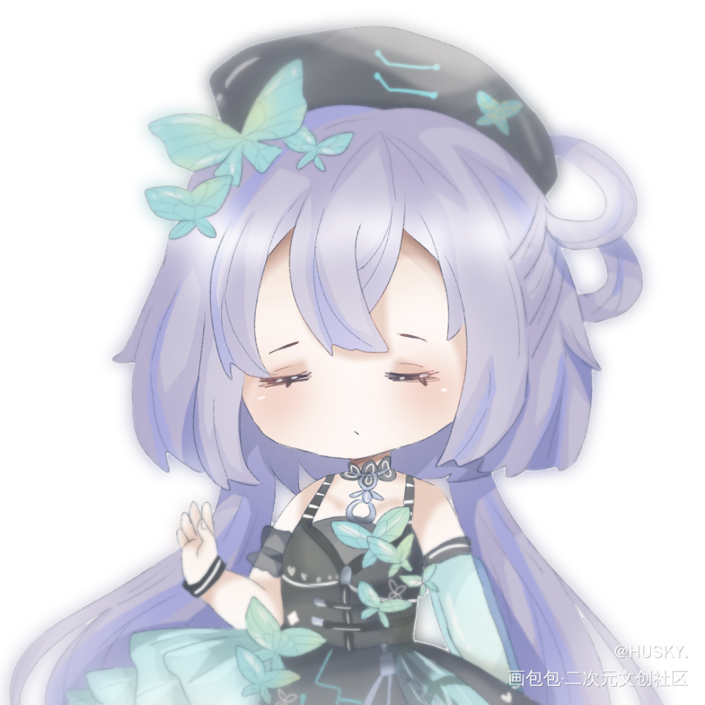 九周年时画的_VOCALOID洛天依Vsinger中文VOCALOID绘画作品