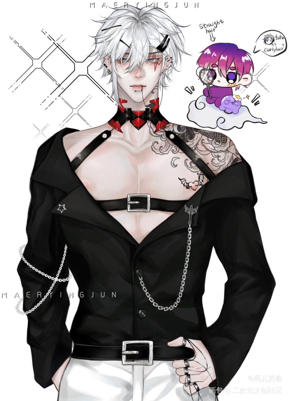 psyborg的发质互换~_彩虹社psyborgfulgurovidUkiVioletanoctyxprocreate摸鱼绘画作品