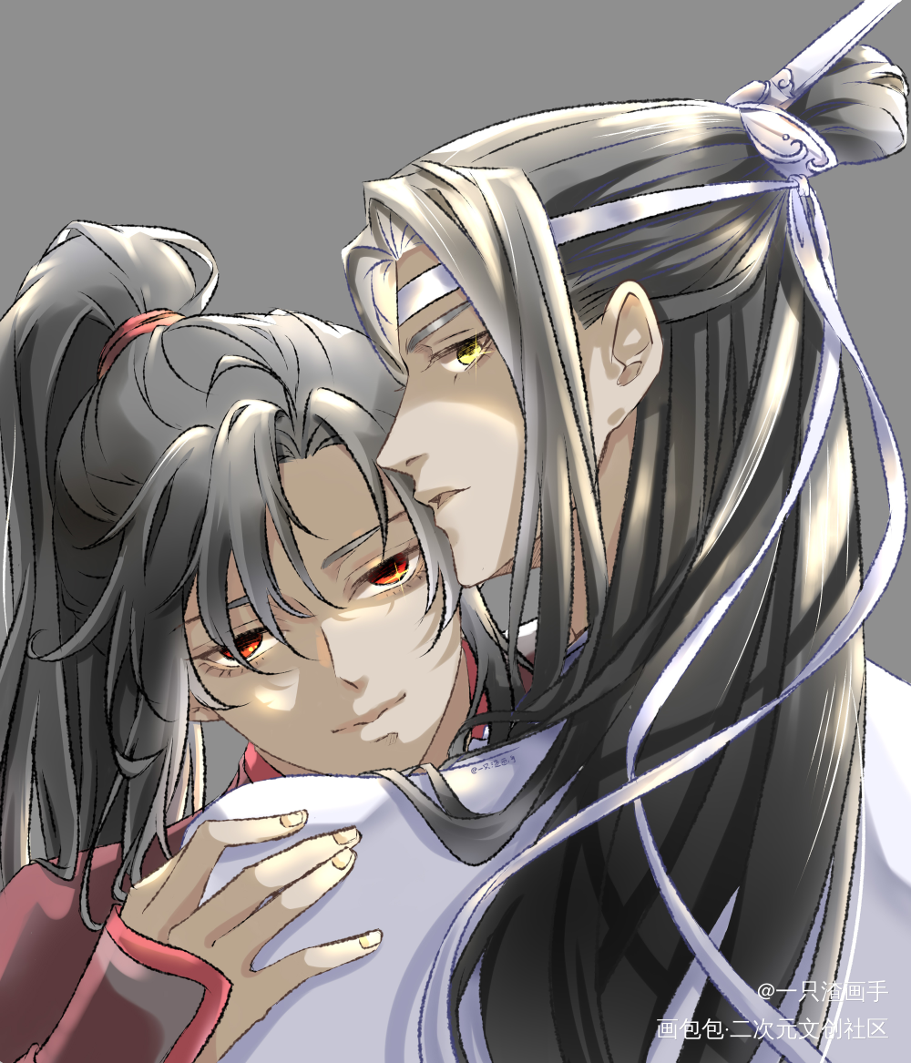 忘羡_魔道祖师墨香铜臭绘画作品
