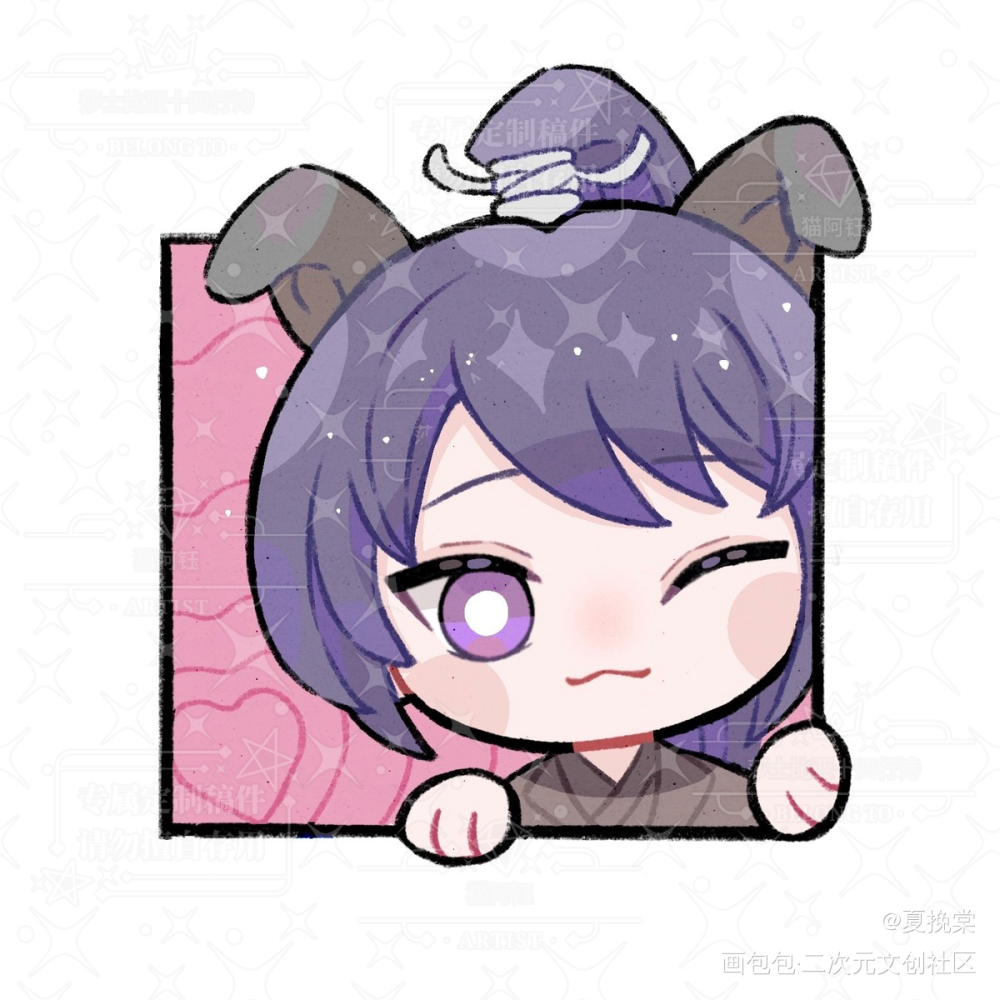 燃晚趴窗QQ人_二哈和他的白猫师尊燃晚墨燃楚晚宁Q版绘画作品