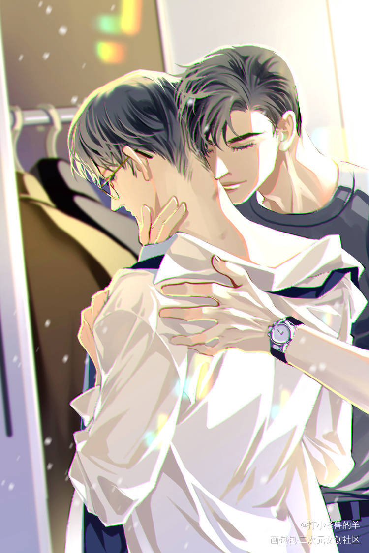 原顾_针锋对决188男团原顾顾青裴原炀板绘涂绘画作品