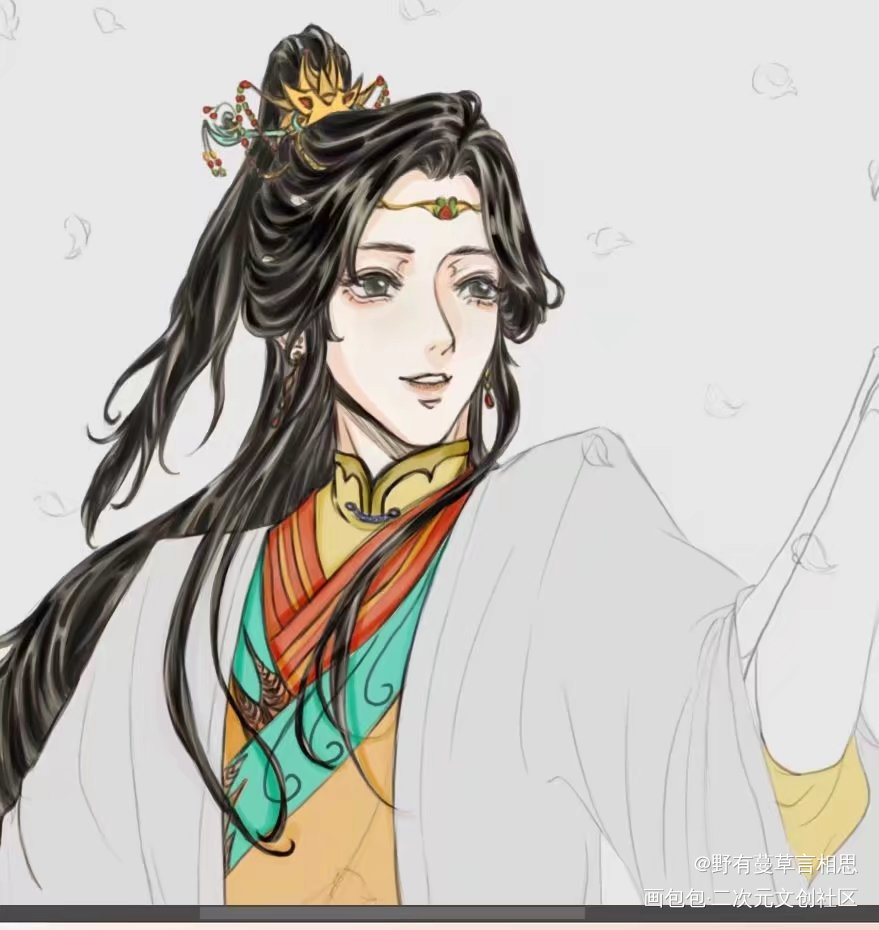 给怜怜生日的庆生这边也发一下好_天官赐福花怜谢怜花城绘画作品
