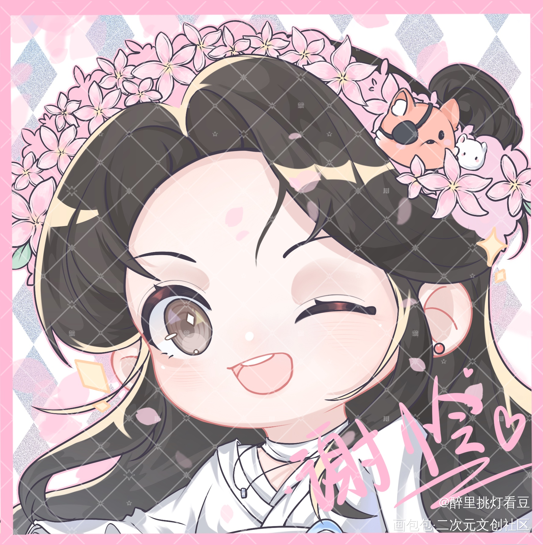 【（●▽＜)☆】_天官赐福绘画作品