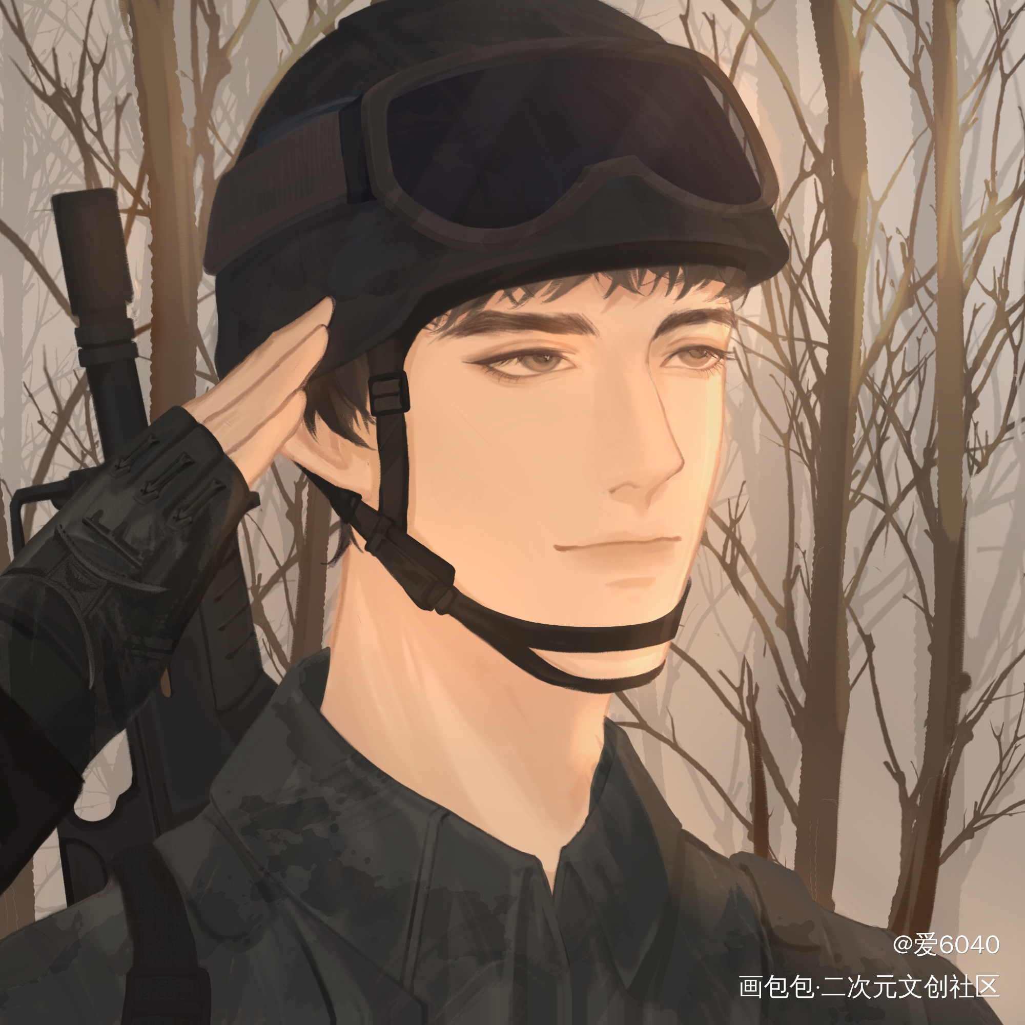俞白_小白杨俞白板绘涂绘画作品