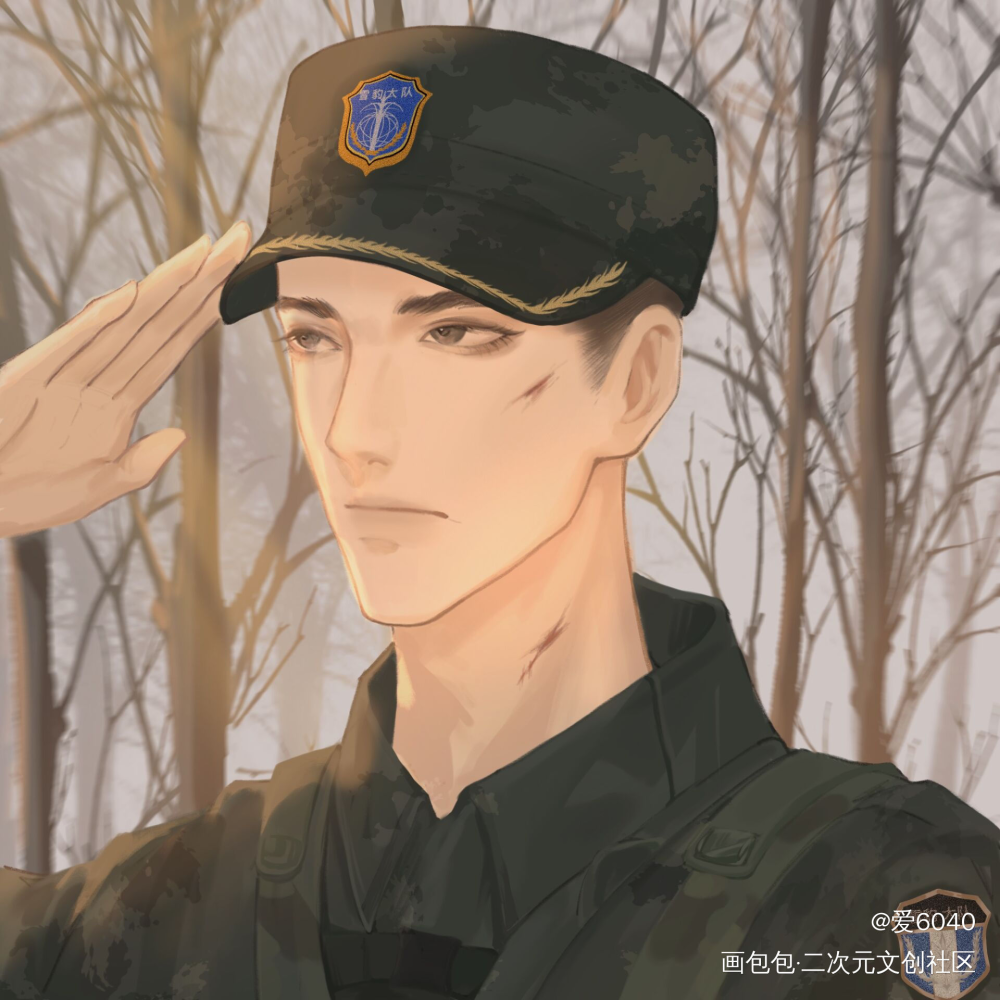 俞白_小白杨俞白板绘涂绘画作品