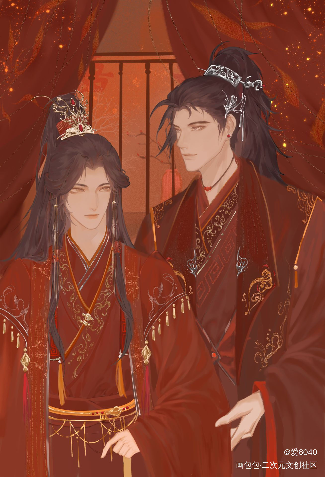俞白_小白杨俞白板绘涂绘画作品