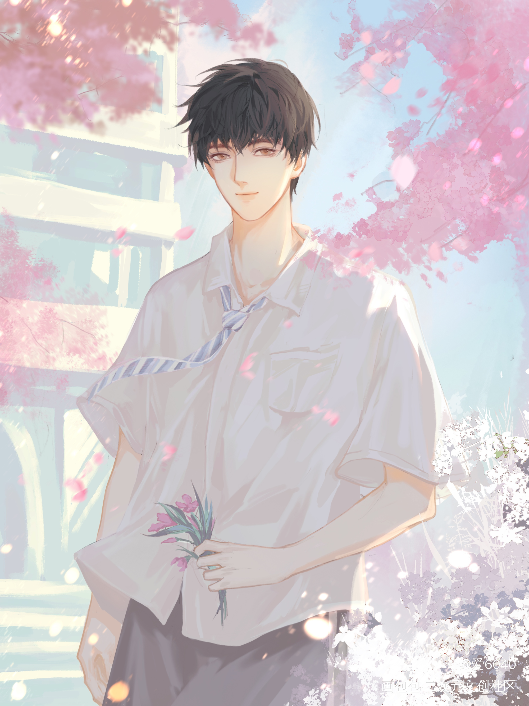 俞白_小白杨俞白板绘涂绘画作品