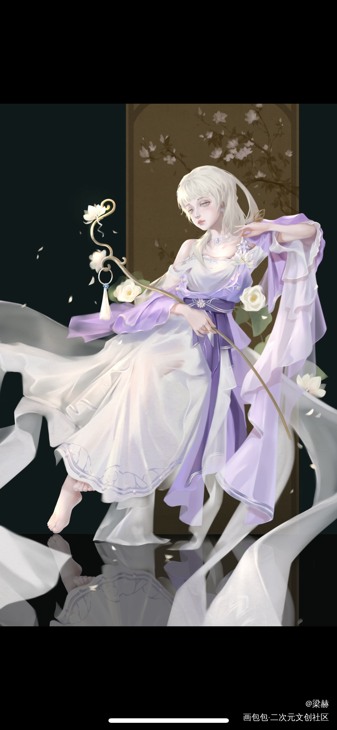 古风玥_板绘涂摸鱼页绘本古风插画绘画作品