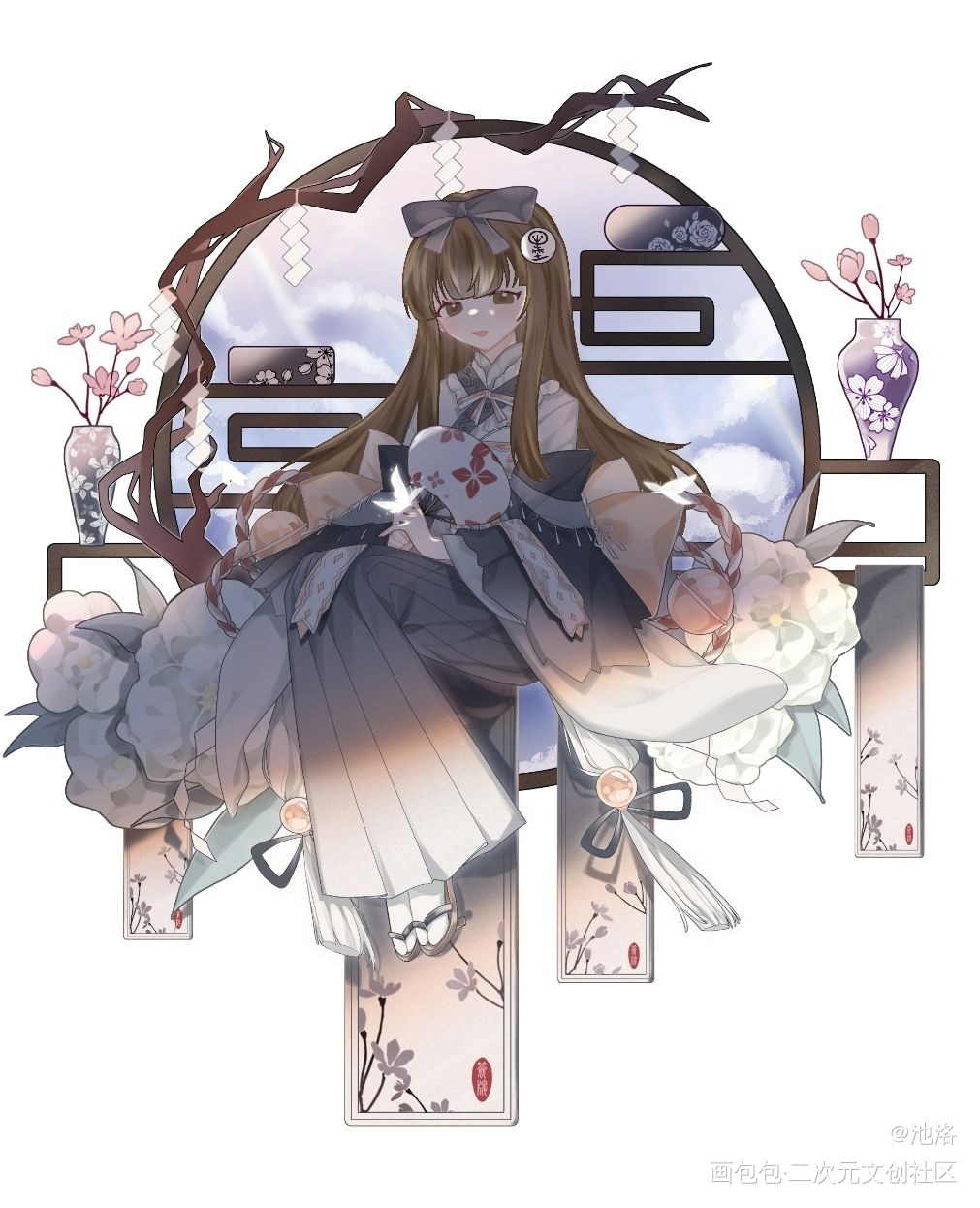 墨香开文八周年快乐！_墨香铜臭绘画作品