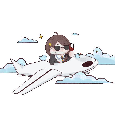 小张坐飞机_张京华绘画作品