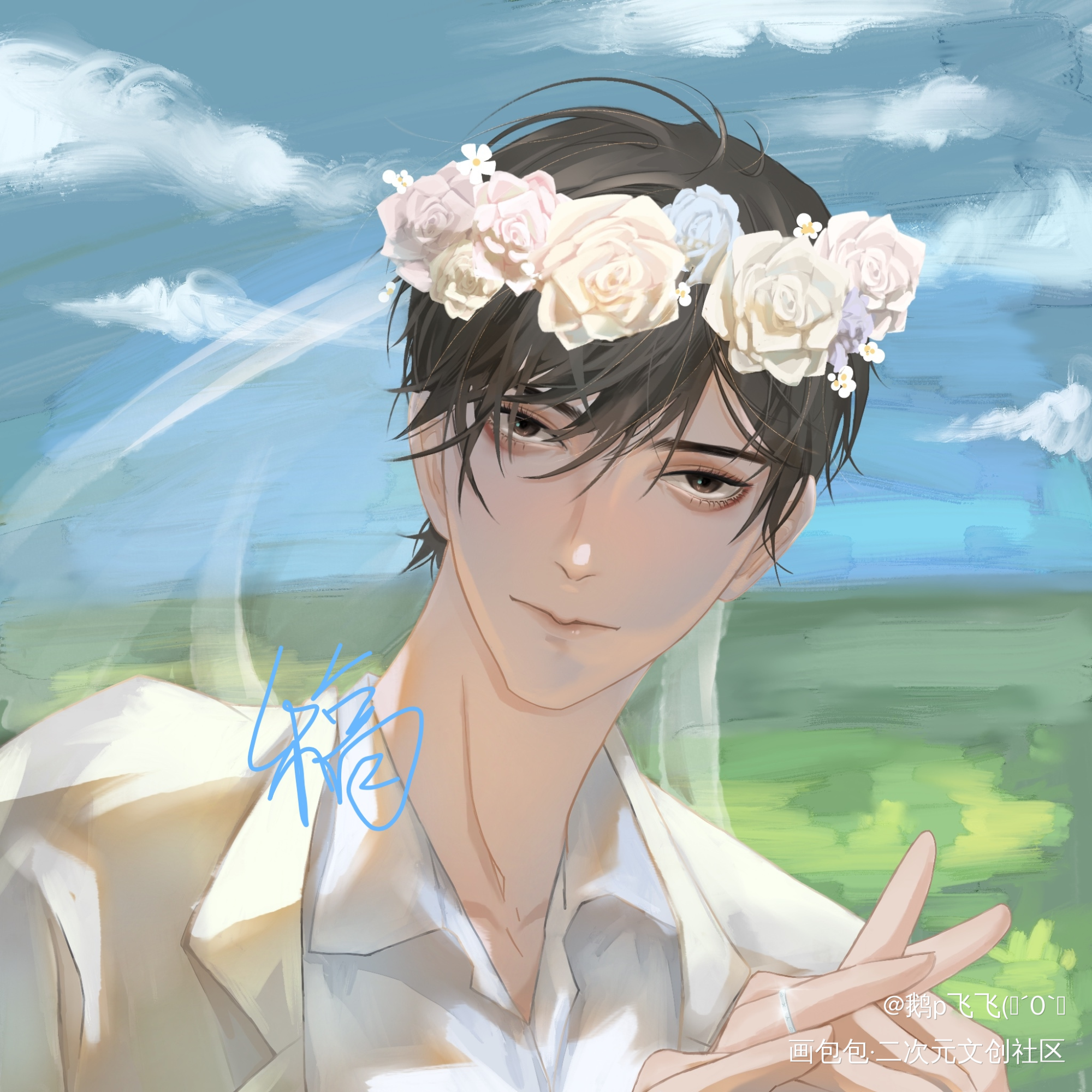 最浪漫的婚礼💒_破云严江绘画作品