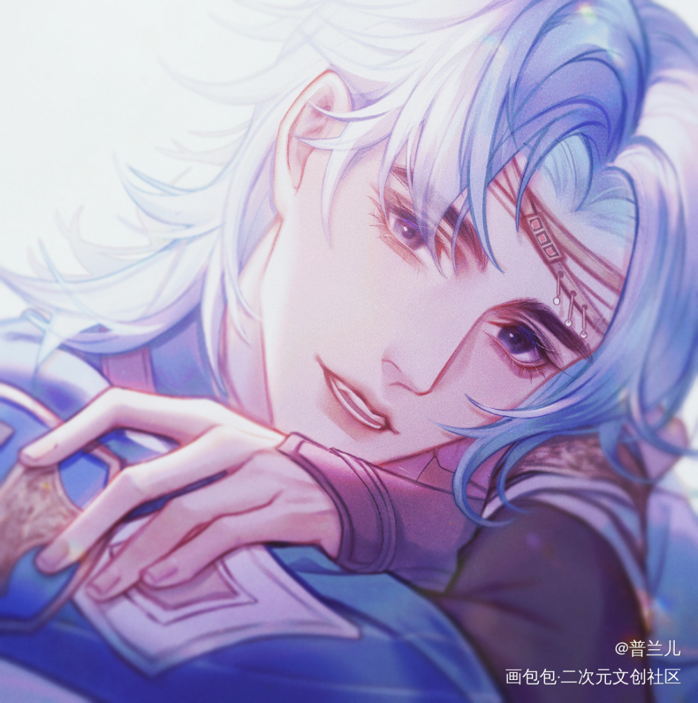 暴娇小笨蛋～_日系头像同人蓝歌神澜奇域无双珠板绘绘画作品