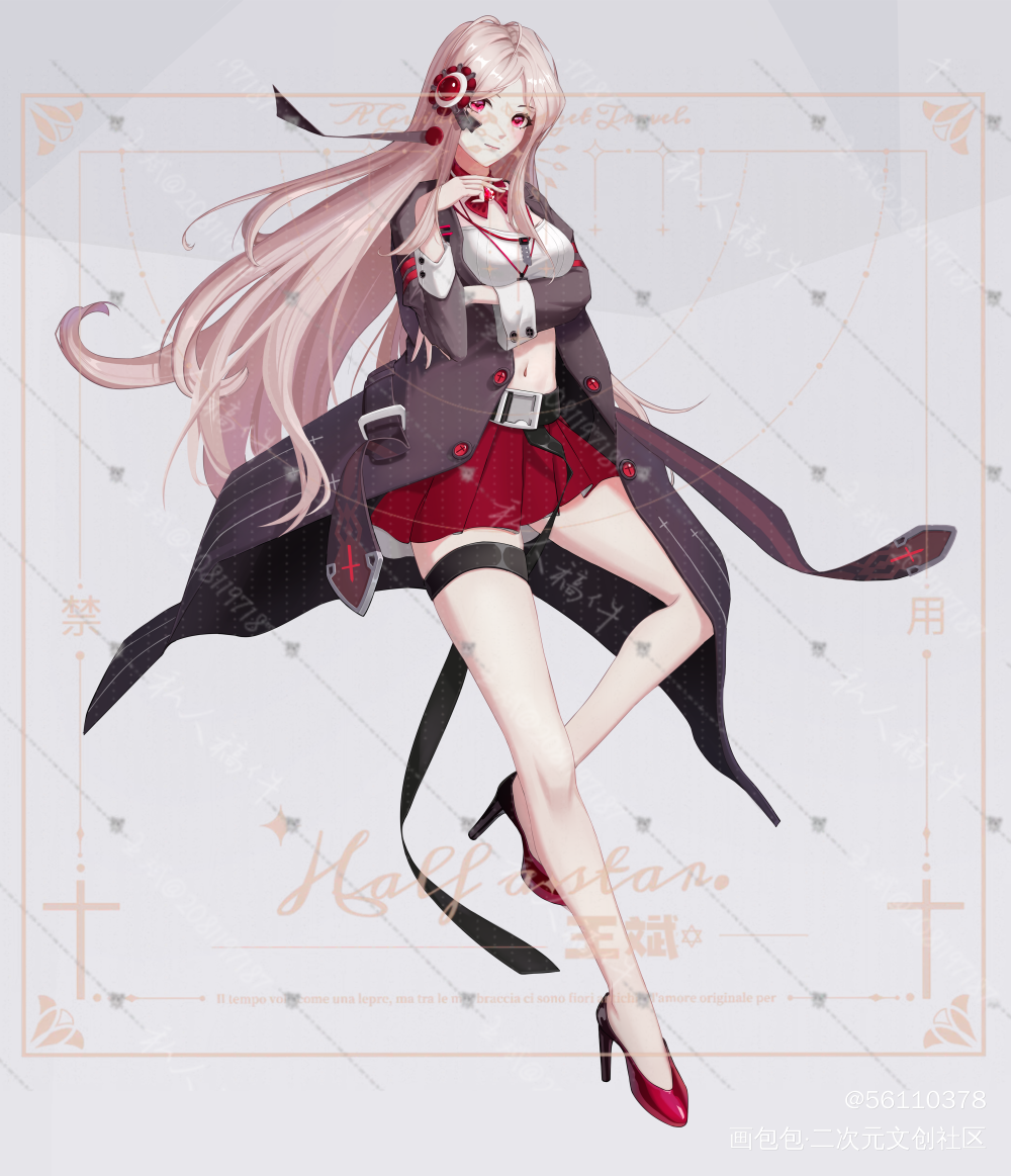 原创立绘，约稿_光与夜之恋天官赐福明日方舟魔道祖师龙血永远的七日之都板绘涂立绘角色立绘原创绘画作品