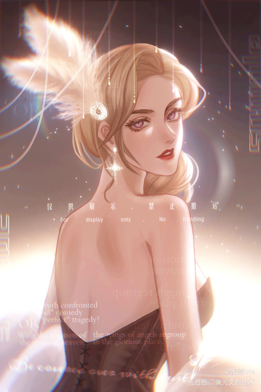 摸_头像插画绘画作品