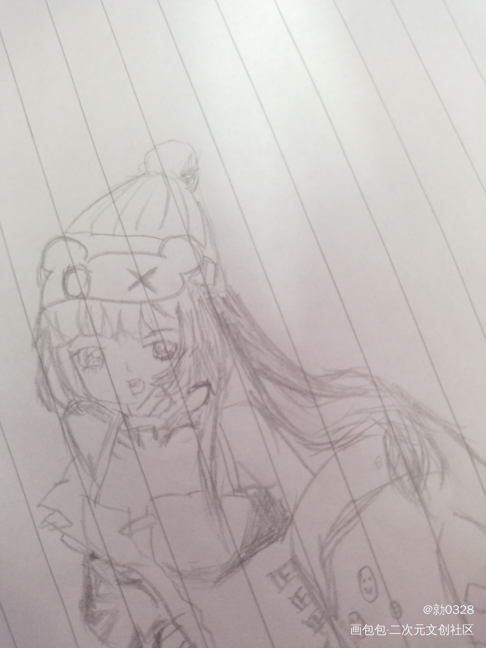 _铅笔摸鱼页无期迷途临摹绘画作品