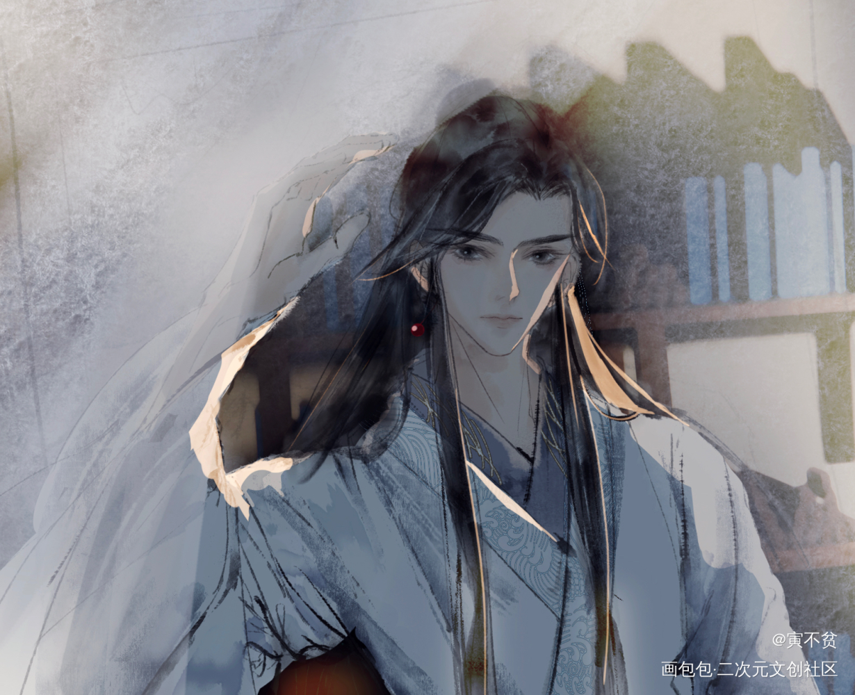兰州~_将进酒沈兰舟板绘涂同人绘画作品